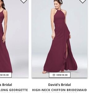 David’s Bridal Bridesmaid Dress